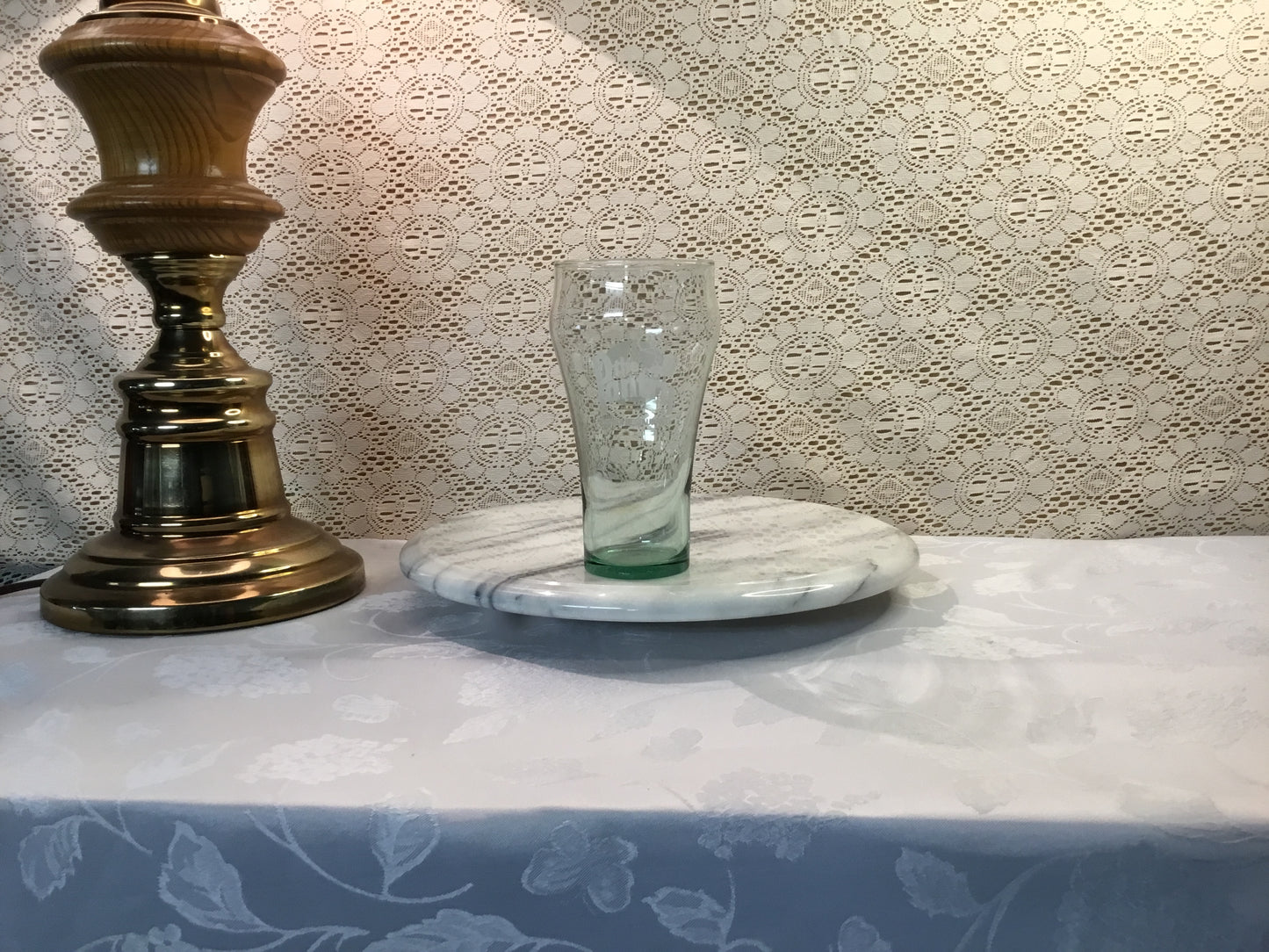 Outlayed Coca-Cola Glass