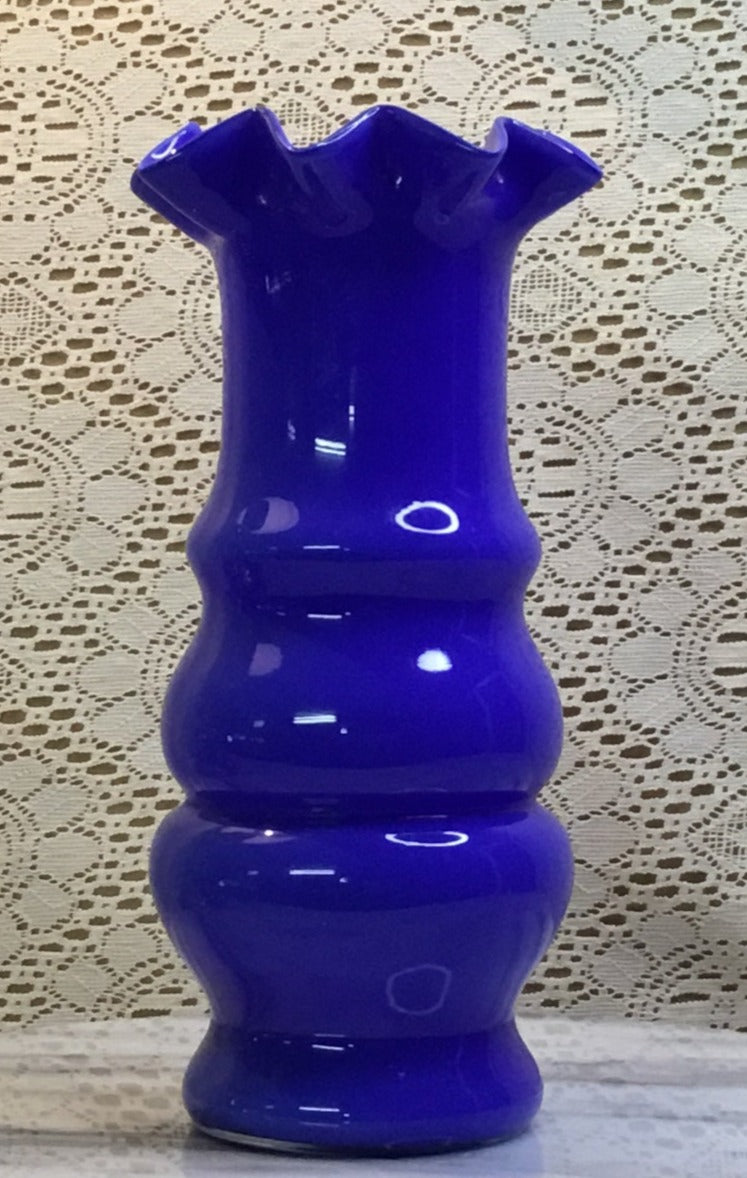Solid Blue Vase