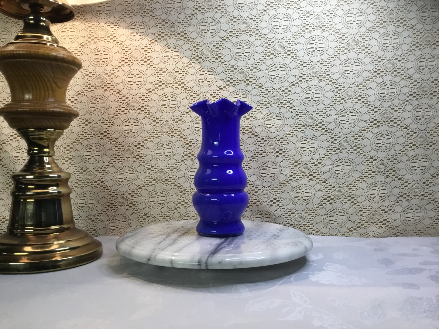 Solid Blue Vase