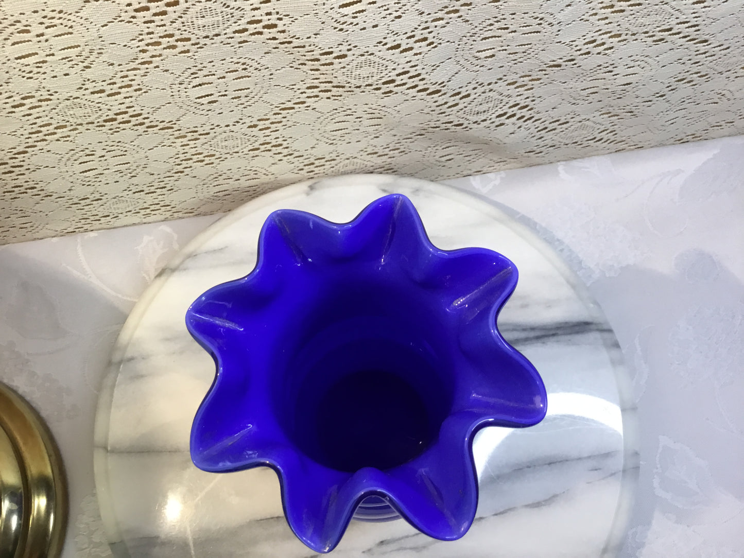 Solid Blue Vase