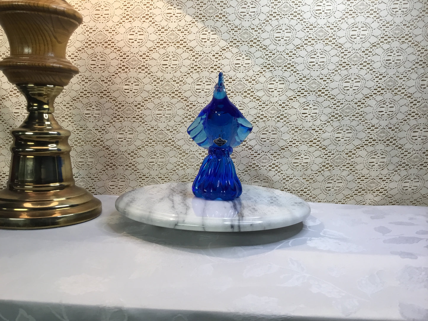 Vintage Altaglass Large Blue Bird