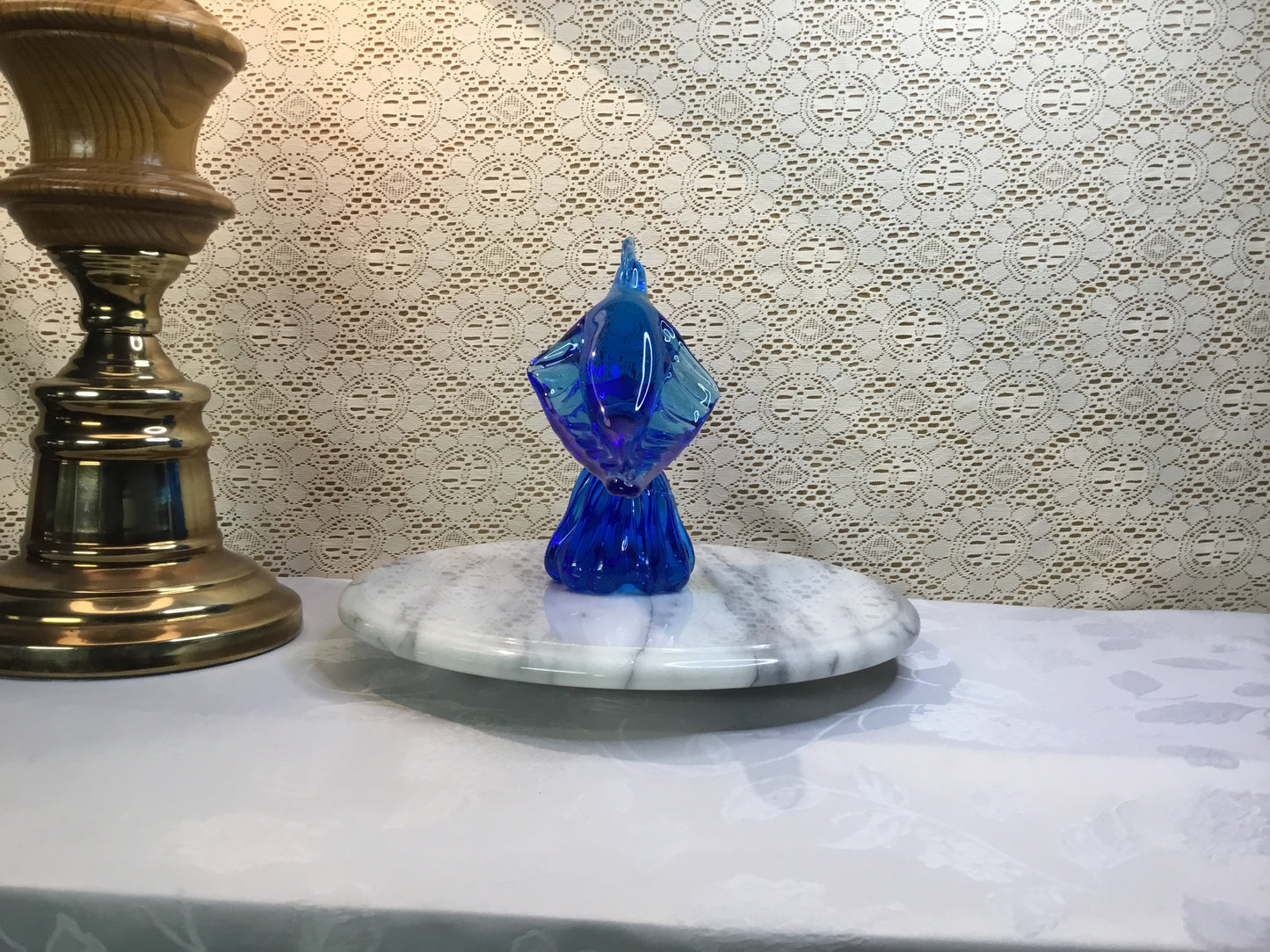 Vintage Altaglass Large Blue Bird