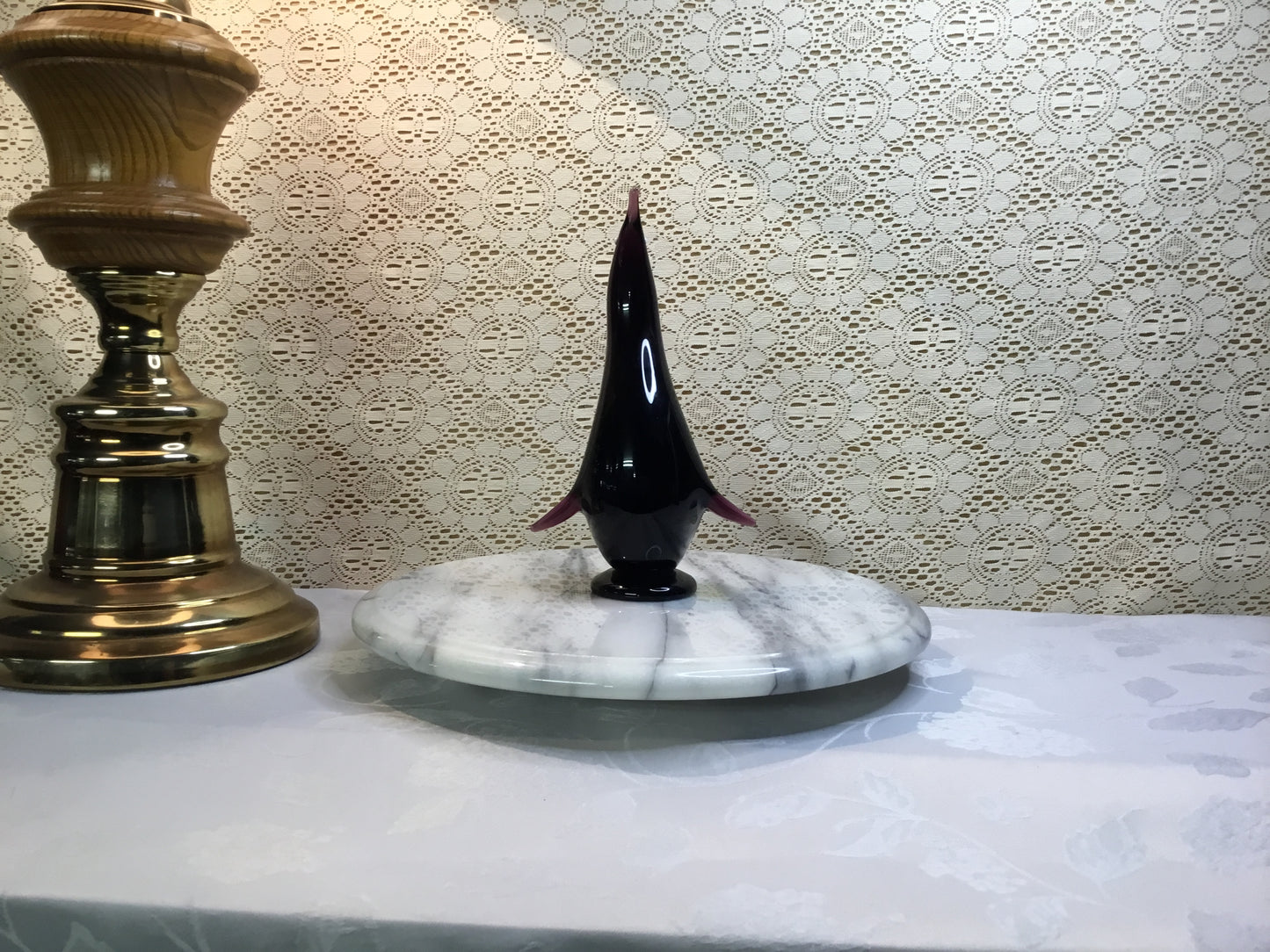 Vintage Altaglass Penguin Purple