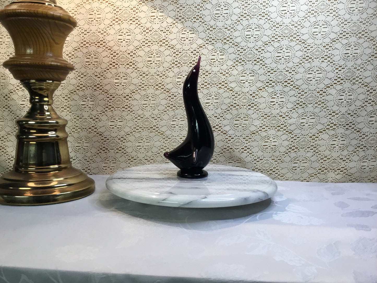 Vintage Altaglass Penguin Purple