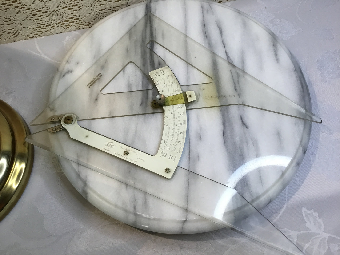 Vintage C.1960s "Trig-Angle" Adjustable Set Square