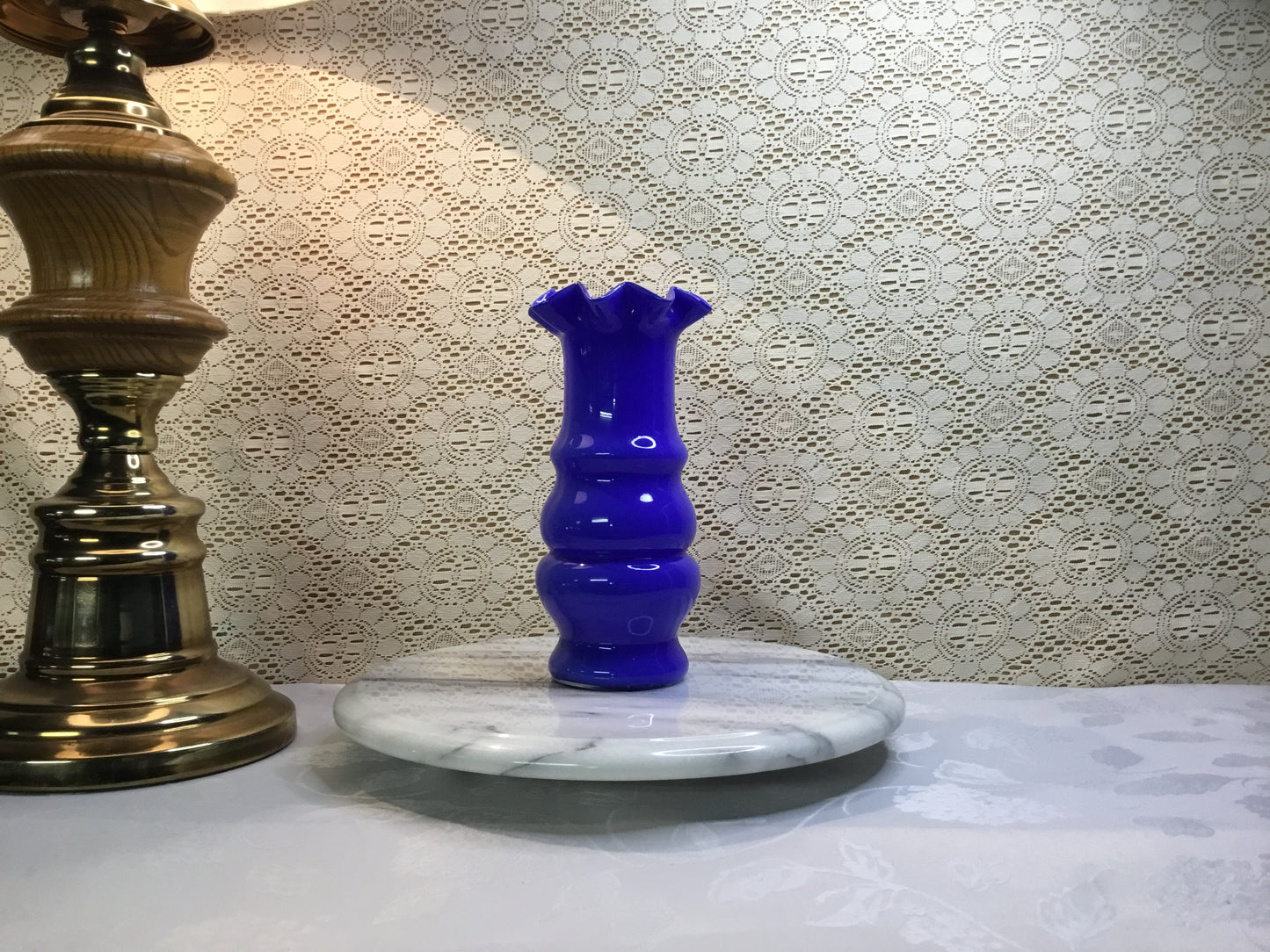 Solid Blue Vase