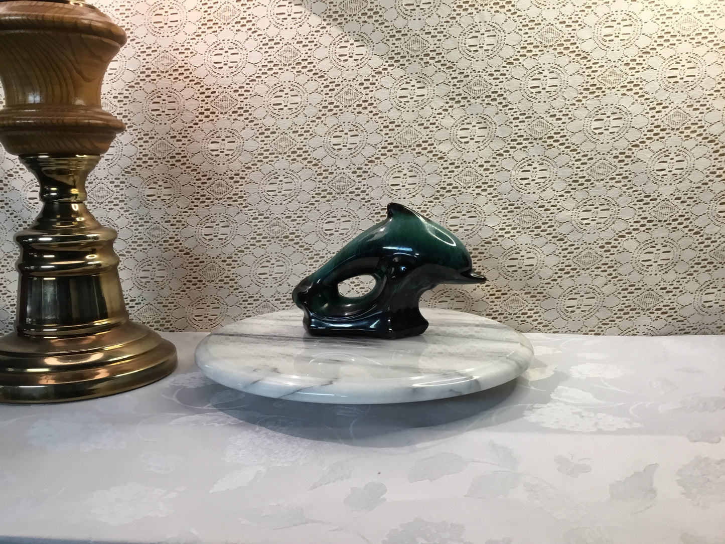 Blue Mountain Pottery Dolphin Figurine