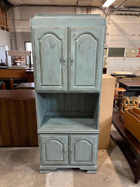 Blue Chalk Painted Cabinet