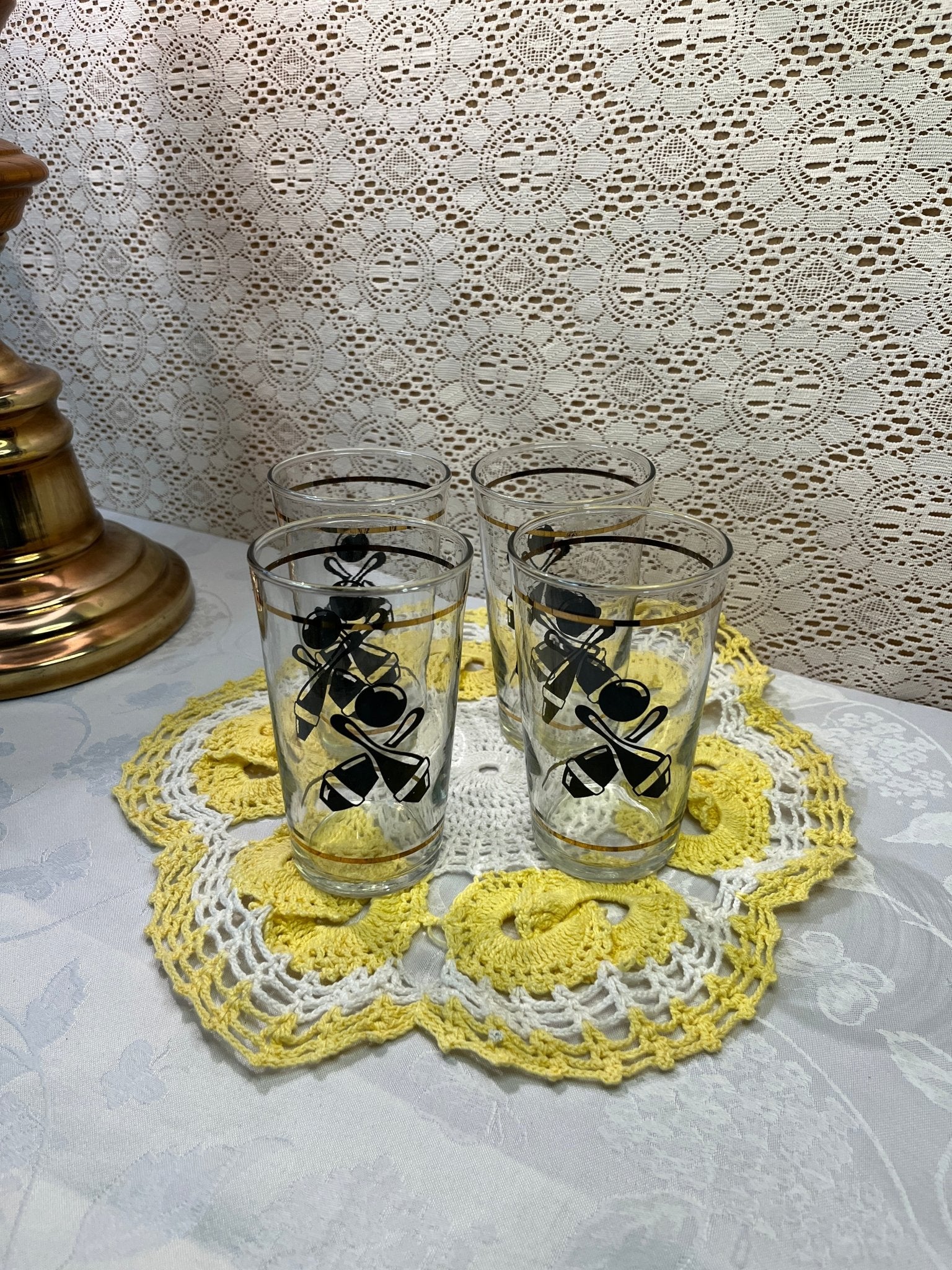 Bowling Themed Glass Tumblers - Unique Thrifting Chilliwack